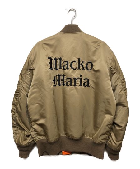 Wacko Maria Ma-1 Beige Flight Jacket.