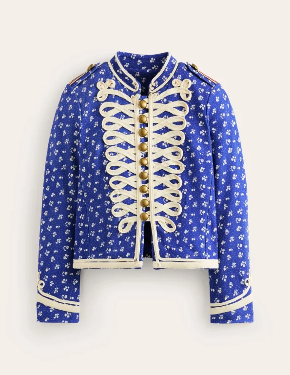 Women's Jersey Blue Military Parade Jacket