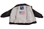 Youth WWII A-2 Style Brown Leather Bomber Jacket