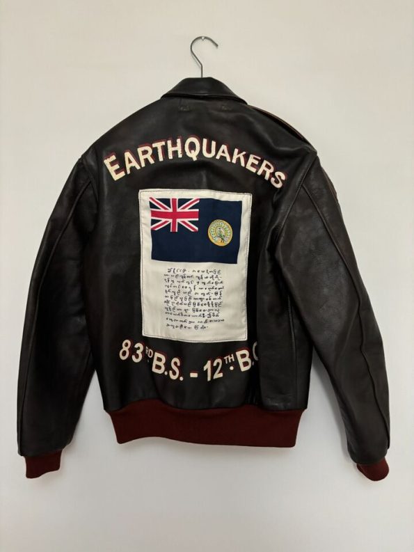 A-2 Aero Black Leather Flight Jacket.