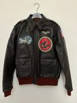 A-2 Aero Black Leather Flight Jacket