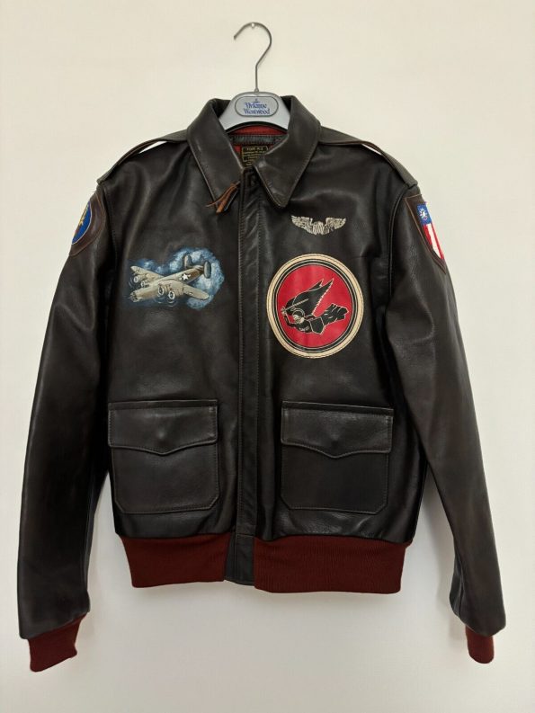 A-2 Aero Black Leather Flight Jacket