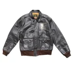 Avirex A-2 50th Aniversary Us Air Force Brown Leather Jacket