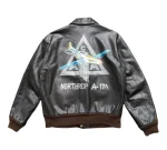 Avirex A-2 50th Aniversary Us Air Force Brown Leather Jacket