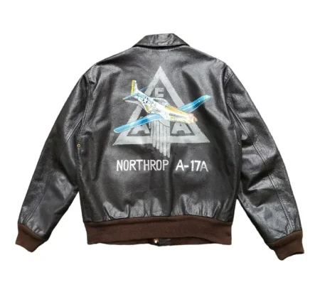 Avirex A-2 50th Aniversary Us Air Force Brown Leather Jacket