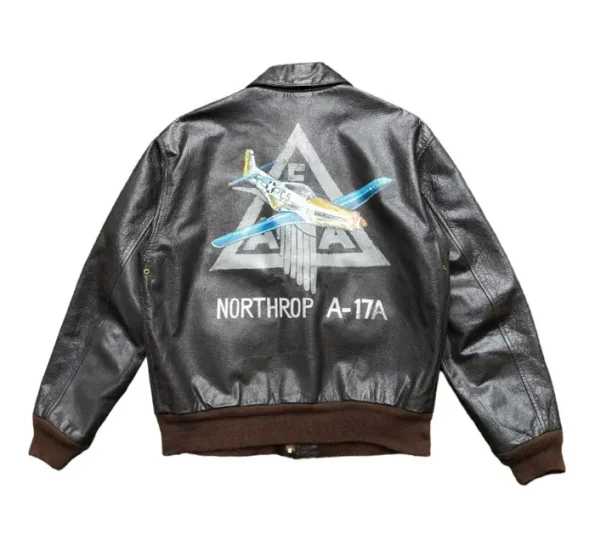 Avirex A-2 50th Aniversary Us Air Force Brown Leather Jacket
