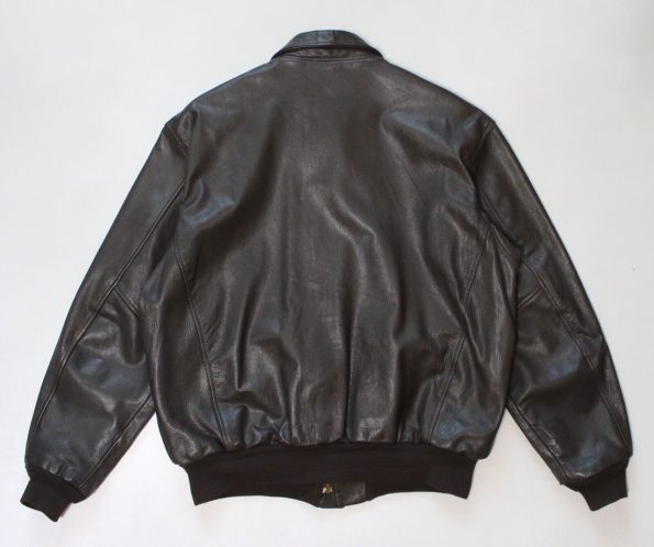 Avirex A-2 Flight Flyer Bomber Leather Brown Jacket.