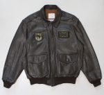 Avirex A-2 Flight Flyer Bomber Leather Brown Jacket