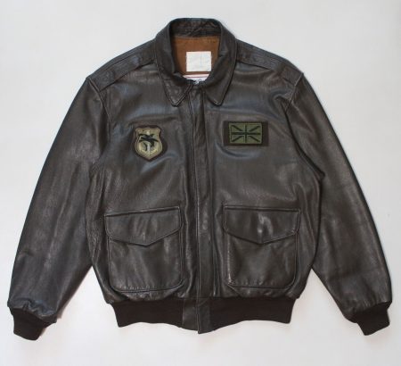 Avirex A-2 Flight Flyer Bomber Leather Brown Jacket