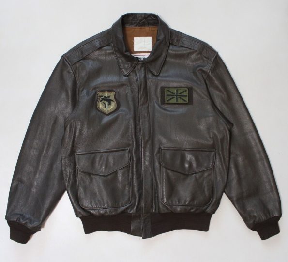 Avirex A-2 Flight Flyer Bomber Leather Brown Jacket