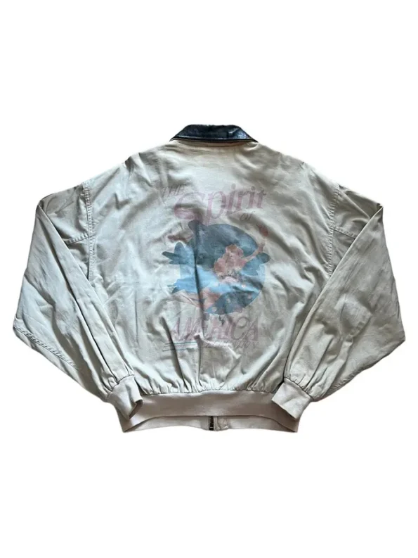 Avirex A2 Printed Vintage Flight Bomber Jacket.