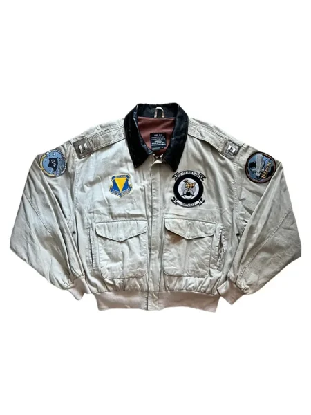 Avirex A2 Printed Vintage Flight Bomber Jacket