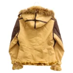 Avirex B-3 Flight Brown Bomber Hooded Jacket