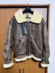 Avirex B-3 Mouton Brown Leather Flight Jacket
