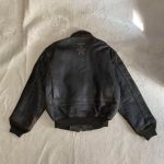 Avirex G-1 Black Leather Bomber Jacket