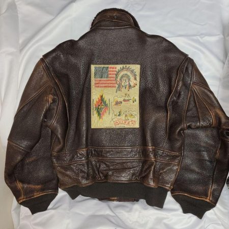Avirex G-1 Brown Leather Flight Jacket.