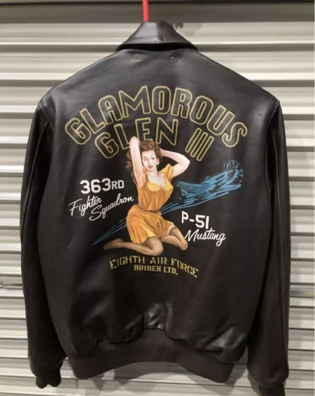 Avirex Glamorous Glen III A-2 Brown Leather Jacket