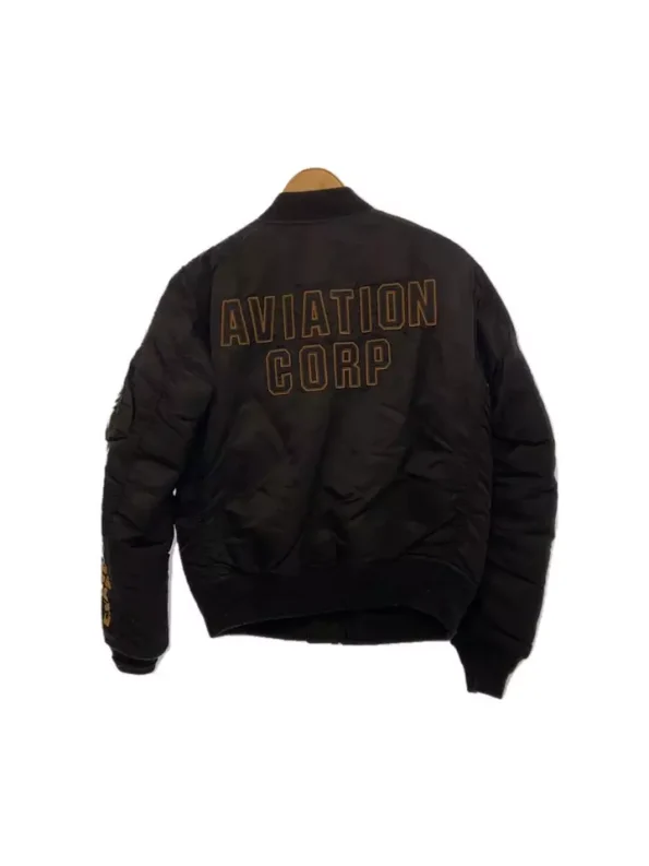 Avirex Ma-1 Nylon Black Flight Jacket.