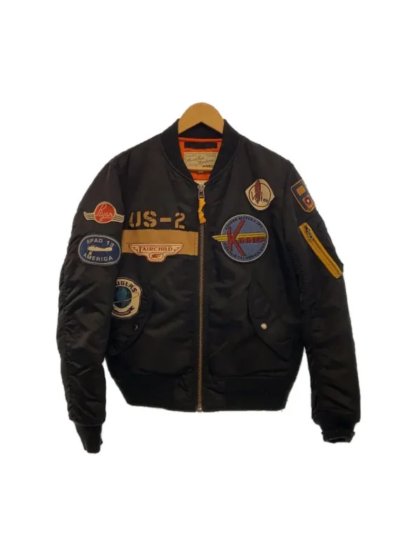 Avirex Ma-1 Nylon Black Flight Jacket