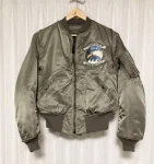 Avirex Ma-1 Shark Hunters Eagle Patch Embroidered Flight Bomber Jacket