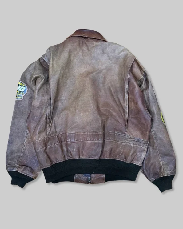 Avirex Naval 50th Aviation Leather Flight Jacket.