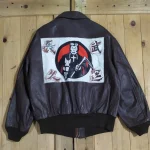Avirex Nyc Leather Horsehide A-2 Patch Sky Bandit Jacket