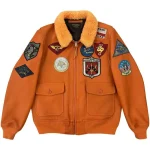 Avirex Top Gun G-1 Orange Flight Jacket