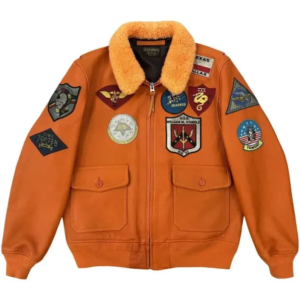 Avirex Top Gun G-1 Orange Flight Jacket