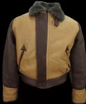 B-3 Leather Sheepskin Shearling Flying Pilot Bomber Jacket