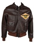 Bombardment Squadron A-2 Brown Leather Flight Jacket