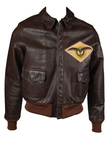 Bombardment Squadron A-2 Brown Leather Flight Jacket