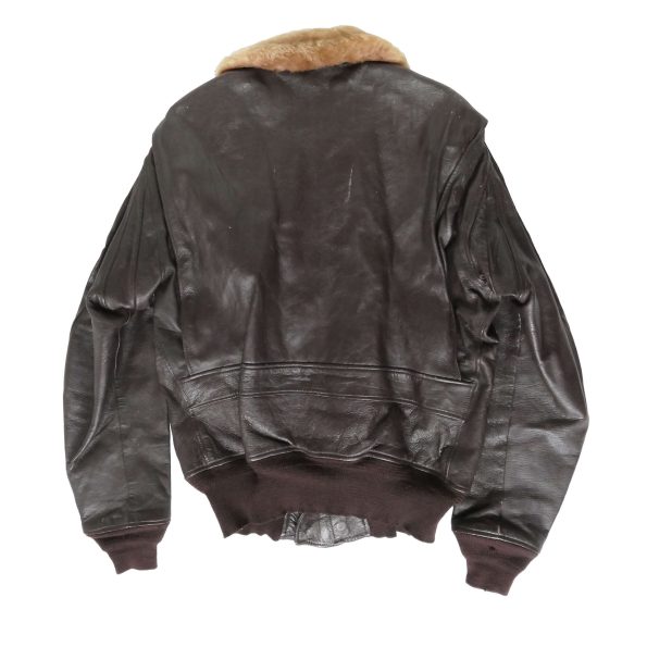 Bureau Of Aeronautics Usn G-1 Brown Leather Flight Jacket.