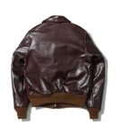 Burma Bridge Busters A-2 Brown Leather Bomber Jacket