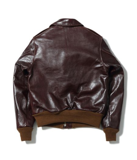 Burma Bridge Busters A-2 Brown Leather Bomber Jacket.