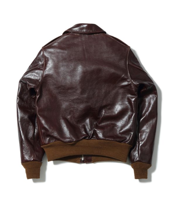 Burma Bridge Busters A-2 Brown Leather Bomber Jacket.