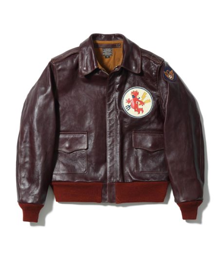 Buzz Rickson Sleepy Time Gol A-2 Brown Leather Jacket.
