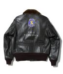 Buzz Rickson Sportswear Vx-5 Vampires G-1 Black Leather Jacket