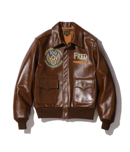 Buzz Rickson's 30th Anniversary A-2 Brown Leather Flight Jacket.