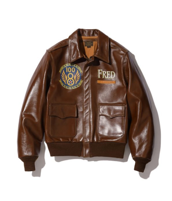 Buzz Rickson's 30th Anniversary A-2 Brown Leather Flight Jacket.