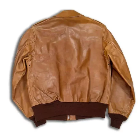 Buzz Rickson's A-2 Brown Leather Flight Jacket.