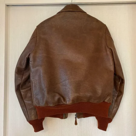 Buzz Rickson's A-2 Brown Leather Jacket.