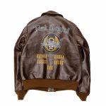 Buzz Rickson’s Ball Boys A-2 Brown Leather Flight Jacket