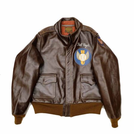 Buzz Rickson's Ball Boys A-2 Brown Leather Flight Jacket