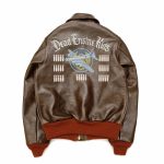 Buzz Rickson’s Dead Engine Kids A-2 Brown Leather Jacket