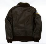 Commander Carrier Division Four G-1 Black Leather Flight Jacket