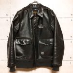 Cootie A-2 Horsehide Black Leather Blouson Jacket