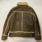 Diesel Mouton B-3 Brown Leather Flight Jacket