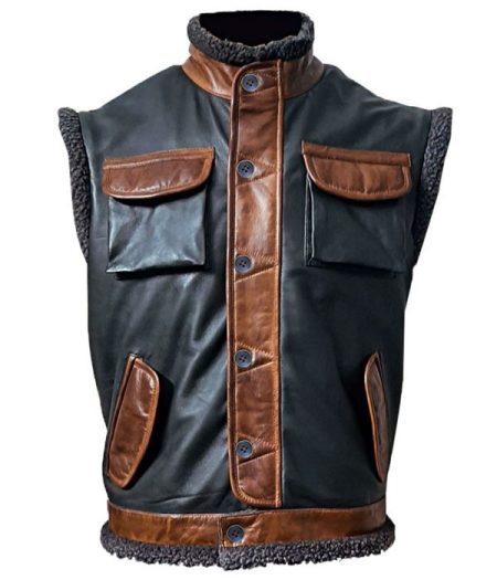 Dwayne Johnson Jumanji The Next Level Leather Vest