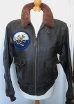 Eastman Leather Usn G-1 Black Leather Flight Jacket