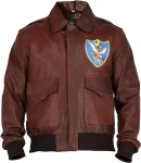 Flying Tiger WWII A-2 Aviator Brown Leather Jacket